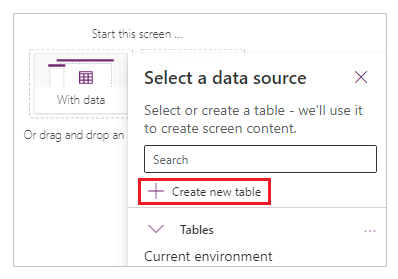 Create your first table Create your first table.